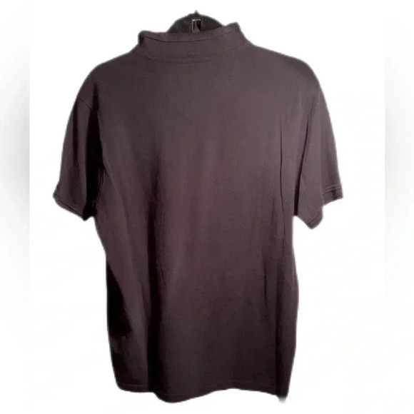 Vintage authentic Kangol blck lightweight polo shirt sleeve 3 button shirt L - Picture 2 of 4